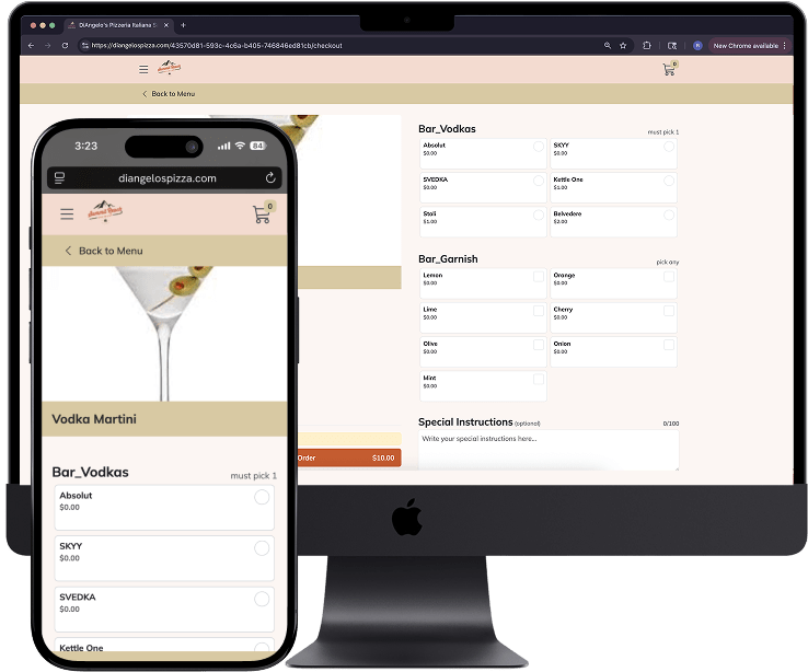 Online & QR ordering